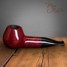 Mr. Brog HAND MADE WOODEN TOBACCO SMOKING PIPE  134  Pilar   Red  Briar + BOX