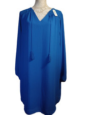 C-Label New long sleeve lined blue Dress, Size XL
