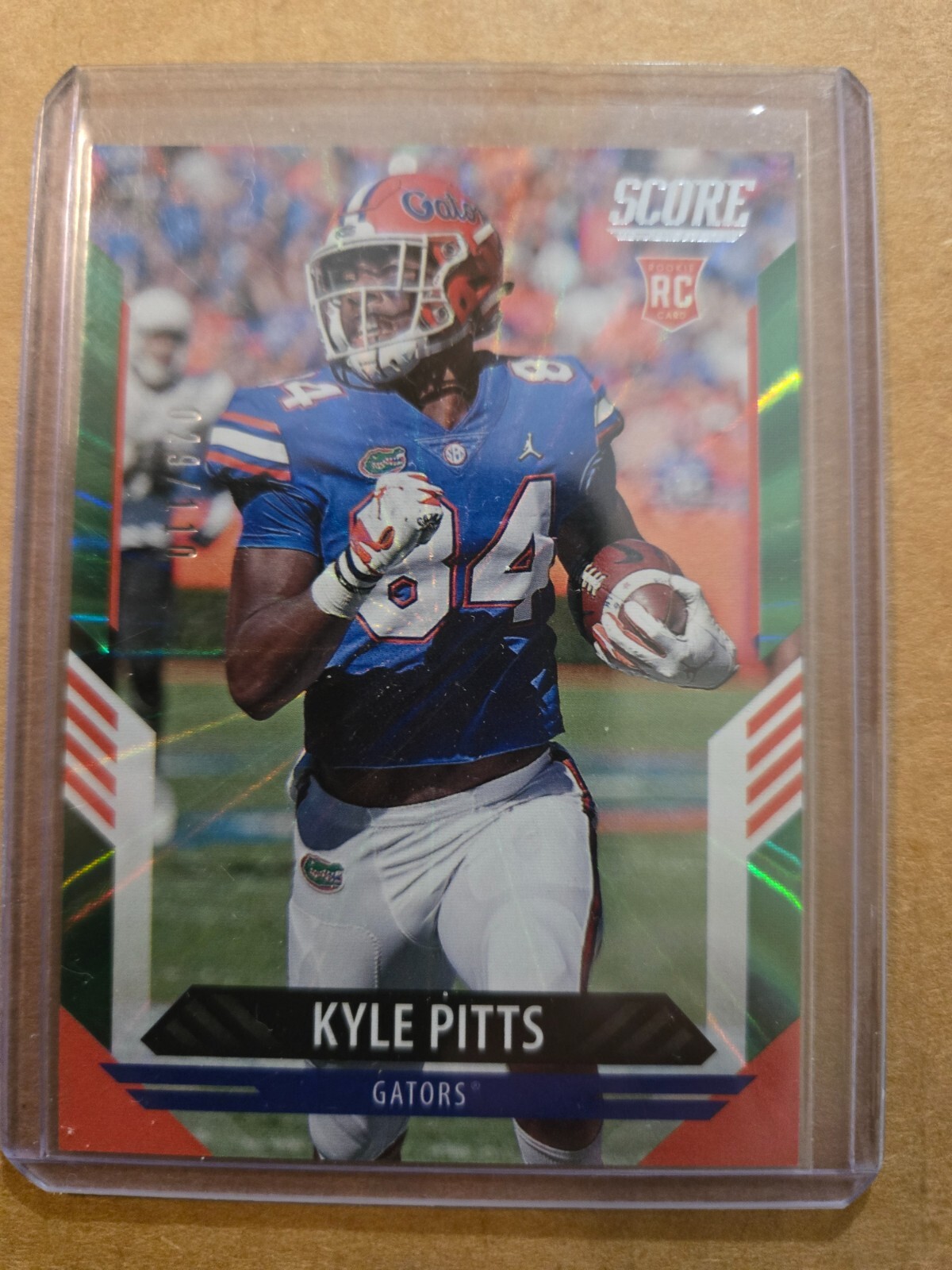 2021 Score Rookies Spokes #D /110 Kyle Pitts #322 Rookie RC Falcons Florida