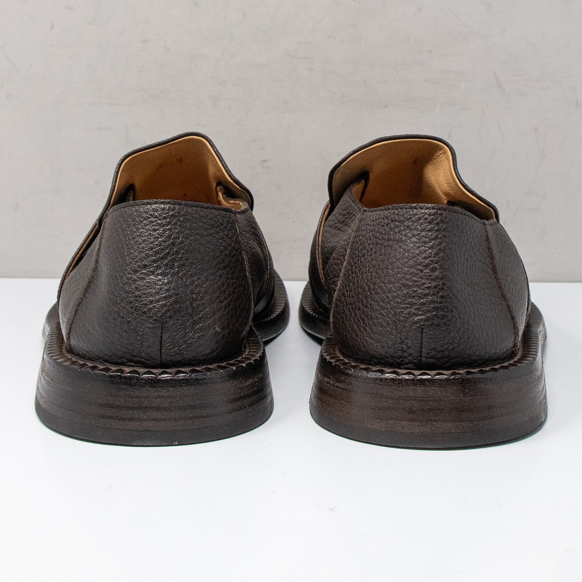 Marsèll MM4239 Alluce Estiva Brown Leather Loafers, Men's 43