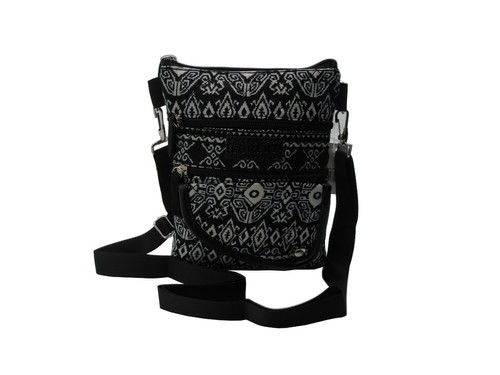 Women's Girls Canvas Side Bag Holiday Messenger Cross Body Shoulder Pouch - Picture 8 of 13