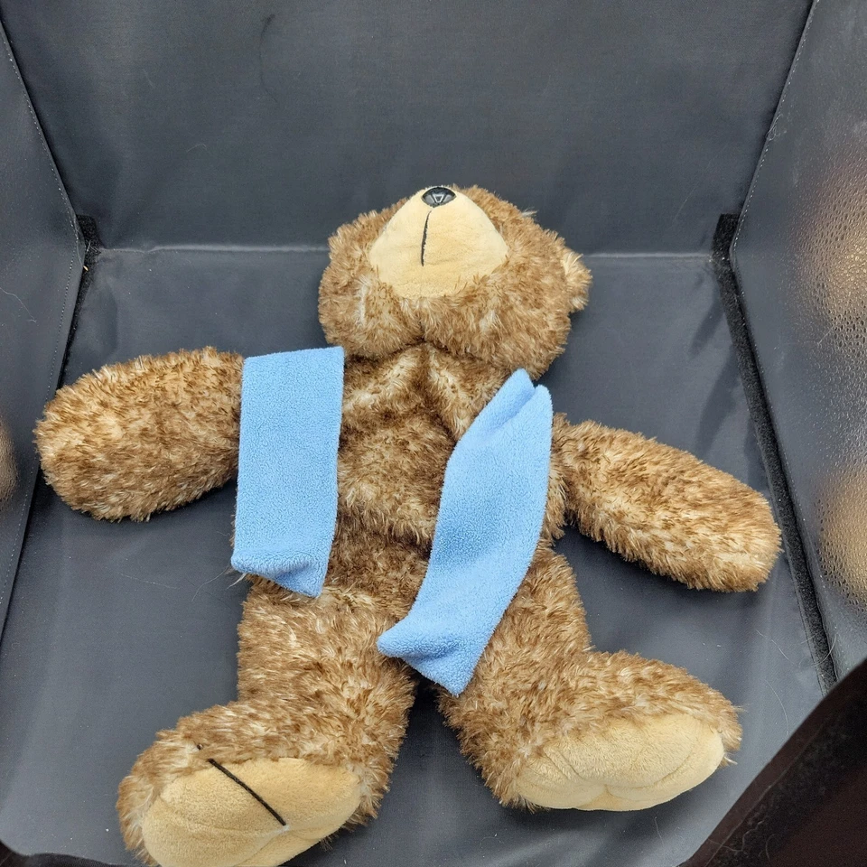 Original Fashy Plush Bear Hot Water Bottle Cover Only Brown USED 18" Germany - Image 2 of 4