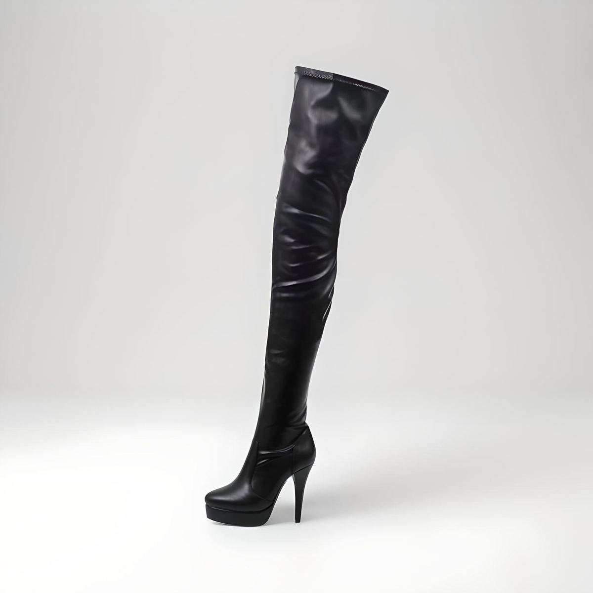 Extreme fetish thigh high boots stiletto 5