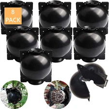 8PCS 8/12cm Plant Rooting Box Root Grafting Air Layering Pod High Pressure Balls