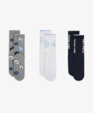Nike Little Kids' Crew Socks 3-Pack NWT - Size 7C-10C - BN0816-042