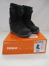 THIRTYTWO WOMEN'S SHIFTY BOA SNOWBOARD BOOTS SIZE 7.5 BLACK 8205000227001