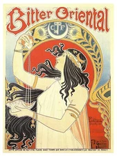 9461.BItter oriental.woman squeezing orange.POSTER.decor Home Office art