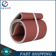 6PCS Sanding Belts 6x48 in 60 80 120 150 240 400 Grit Belt Sander Sandpaper NEW