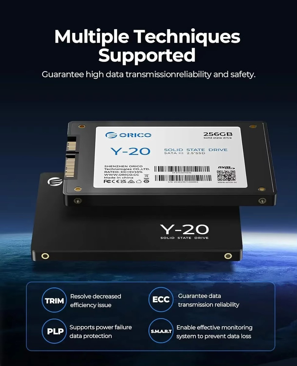 ORICO 4TB SATA III SSD 2.5” Internal Solid State Drive 3D NAND UP