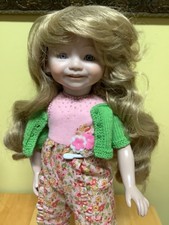 Tallina s Doll Wig: Style is 310B, Size 11 , Color is Dk. Blonde - Long Wavy