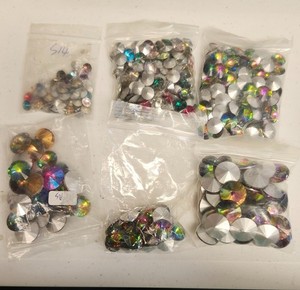Mixes Colored Round Rivoli Rhinestones    Lot #4