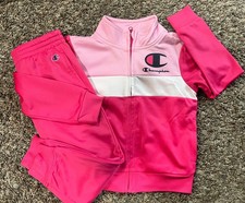 New 2pc Champion Pink Toddler Girls track Suit Size 2T