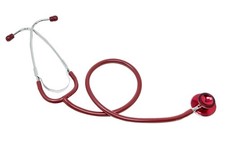 First Aid Dual Head Stethoscope for EMS EMT Medical Nurses - All Burgundy