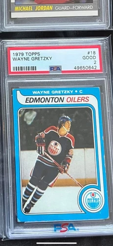 1979 Topps Hockey Card #18 Wayne Gretzky *Rookie* PSA Good 2 - Presents Nicer