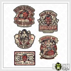 XL US Car Hot Rod Sticker Set Old School Devil’s Race Pickup V8 Garage Decal