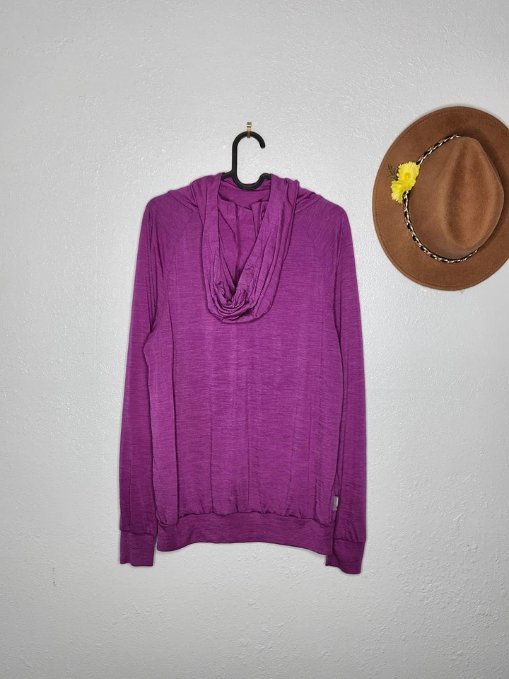 Sudadera con Capucha Icebreaker Talla M Púrpura Mezcla Merino Foto 4 de 4