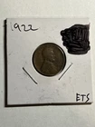 1922 No D Strong Reverse Lincoln Wheat Cent VG Detail Key Date