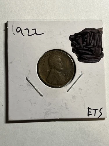 1922 No D Strong Reverse Lincoln Wheat Cent VG Detail Key Date