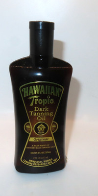 NOS Vintage Hawaiian Tropic DARK TANNING OIL 8oz BRAND NEW FREE SHIPPING
