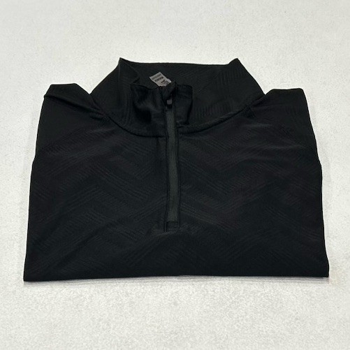 Gerry Men's Active Quarter Zip Regular Fit Top, Black, Size XXL