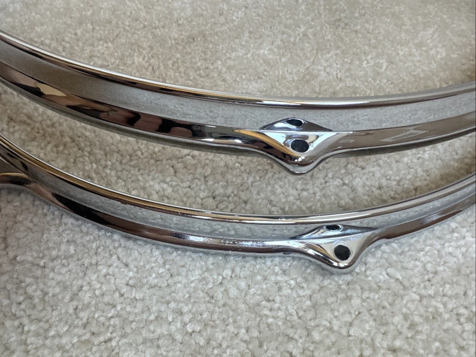 One 70s Premier 14” Die-Cast Snare Drum or Floor Tom Hoop - COB - 8 hole - Image 4 of 4