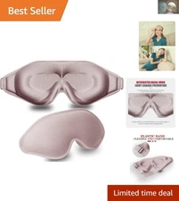 Adjustable 3D Deep Sleep Mask - 99% Light Blockage for Ultimate Relaxation
