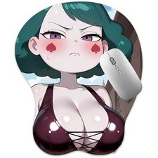 3D Mousepad Oppai Mouse pad with Wrist Rest Pain Relief Anime Manga pad Eclipsa