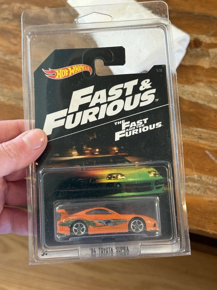 2016 Hot Wheels Fast And Furious ‘94 Toyota Supra Orange! SHIPS IN PROTECTOR! - Image 2 of 4