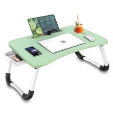 Multi-Function Laptop Bed Table with Storage Drawer and Cup Holder Desk Stand