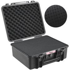 Uimoso Hard Pistol Cases with Pre-cut PU Foam Lockable Pistol Case for 6 Pistol