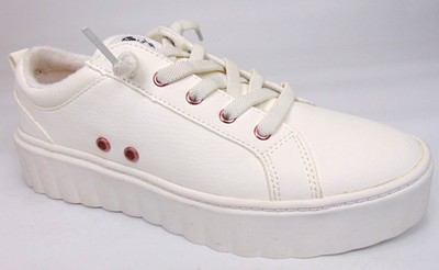 NEW Roxy Sheilahh Platform Shoes Womens Size 8.0 M White Casual Slip-On Sneakers