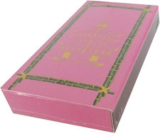 Designer Matches Pagoda Pink on Embossed Matte 4" Collectible Matchbox