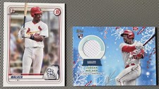 Jordan Walker 2 Rookie Card Lot 2023 Topps Chrome 2023 Topps Holiday Relic