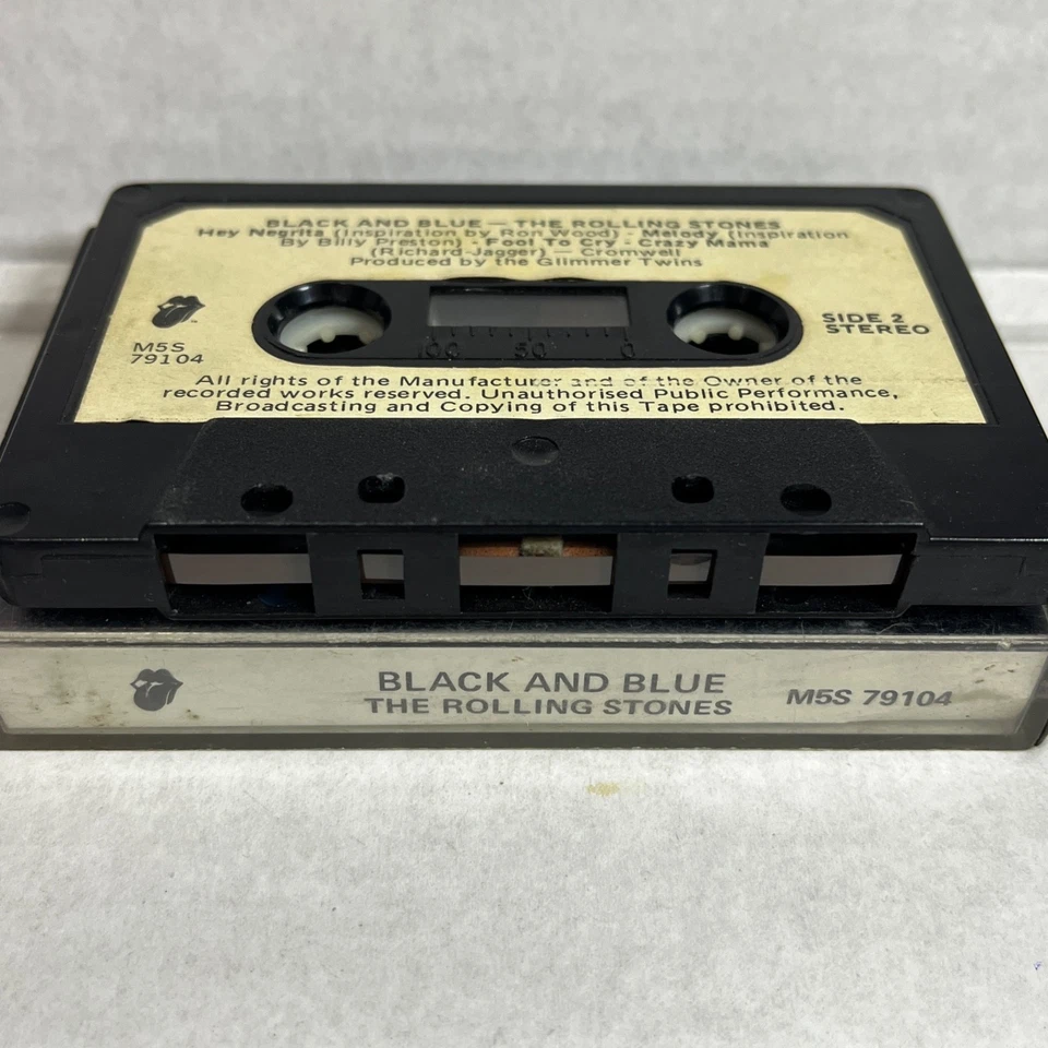 The Rolling Stones Black and Blue Cassette Tape Vintage - Image 3 of 3
