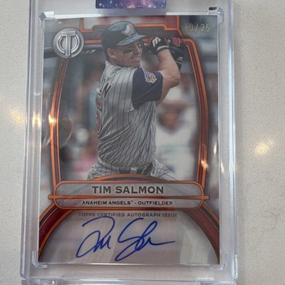 Topps Tribute Tim Salmon Autograph Limited Edition 19/25 Anaheim Angels Card
