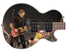 Keith Urban Autographed Custom Epiphone "Live & Lit Up" Graphics Guitar