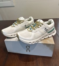 On Cloudrunner 2 Undyed/Green White Lace-Up M...