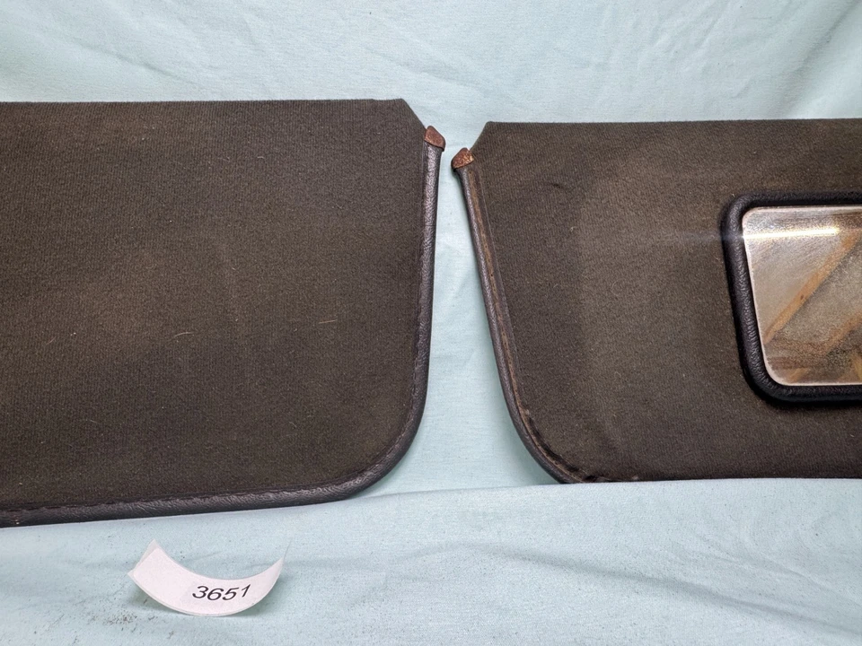 1982-1993 GMC S-15 Jimmy Chevy S-10 Blazer Derecho Izquierdo Parasol Conjunto NEGRO Foto 4 de 4