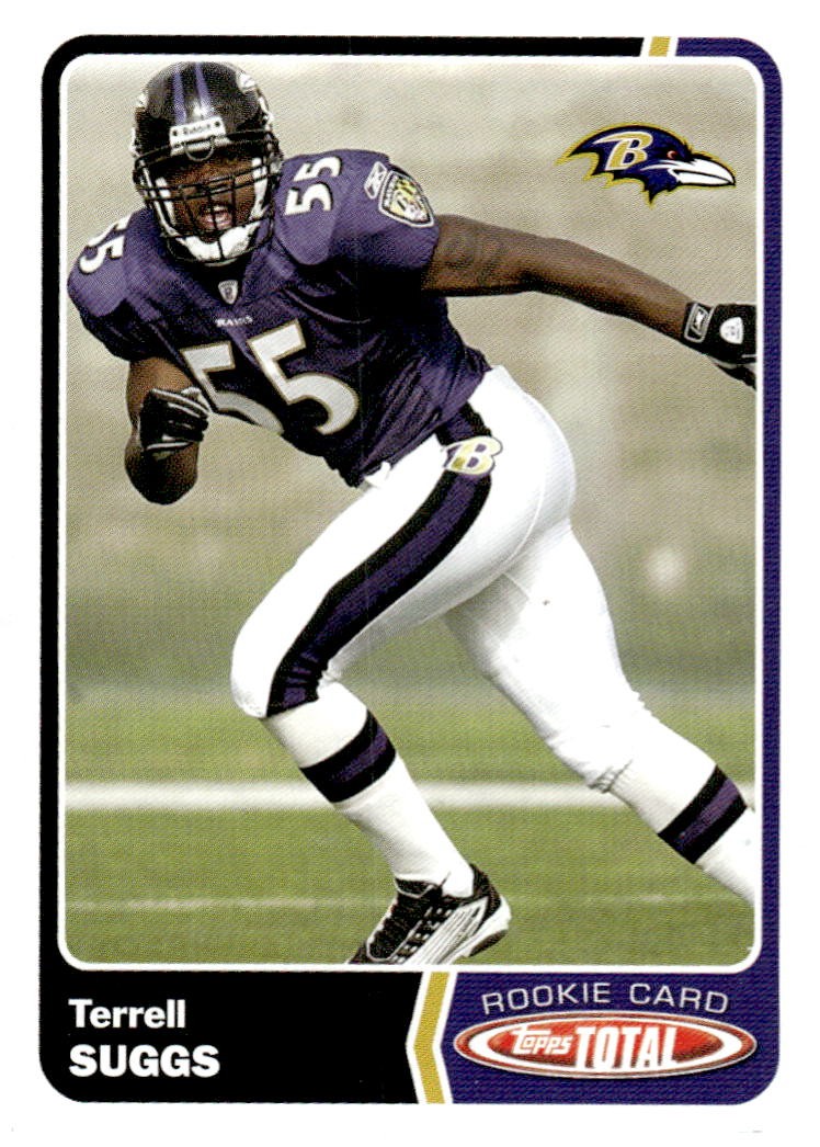 2003 Topps Total Terrell Suggs #531 Baltimore Ravens