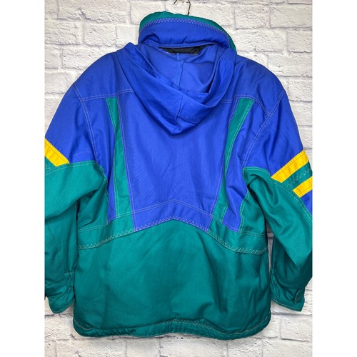 Descente Vintage Retro Mens Hooded Ski Snowboard Jacket Multi Pockets SZ MED EUC - Picture 6 of 6