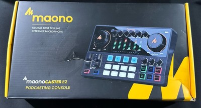 Maono MaonoCaster E2 Podcasting Console, Mixer Dual Mic Input