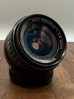 Seltenes SMC Pentax 24mm f/2.8 (K-Serie) Prime Objektiv + Schutzkappen - Pentax K Mount