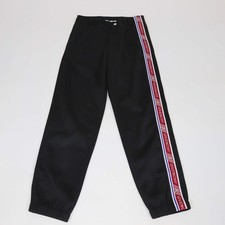 Givenchy Black Jersey Striped Side Logo Pants