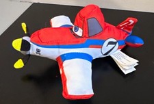 Disney Planes Dusty Crophopper Plush Stuffed Plane Red White Blue Washable 2013