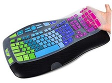 Colorful Keyboard Cover Compatible with Logitech K350 MK550 MK570 Rainbow