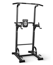  Power Tower Pull Up Dip Station Assistive Trainer Multi-Function Home Gym 