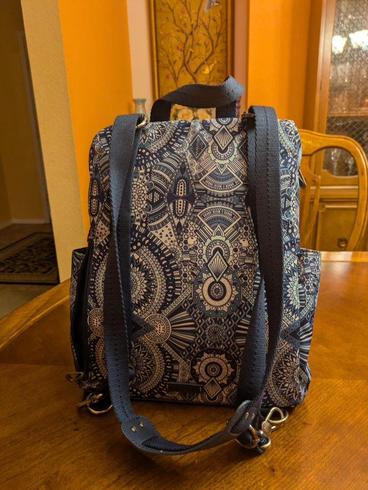 Mochila pequeña Sakroots Artist Circle Loyola color azul marino 12x3,5x9 Foto 3 de 4