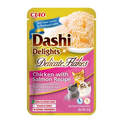 4262365731067 INABA CAT Dashi Delights Zarte Flocken Huhn mit Lachs - Katzensnac
