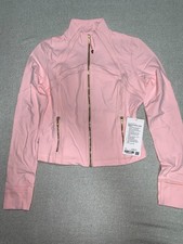 Lululemon NWT Define Cropped Jacket Nulu 10 Blush Quartz/Gold/Gold
