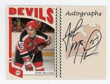 2004-05 In The Game JOHN MacLEAN New Jersey Devils Franchise AUTO